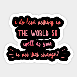 Nothing in the World Sticker